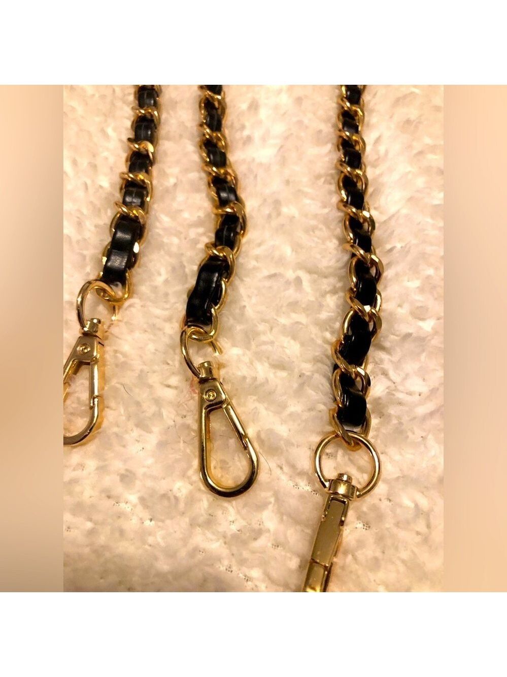 Leather Chain for Purse, Bag Handle Replacement, Crossbody Chain Strap Size 36” - Picture 2 of 3